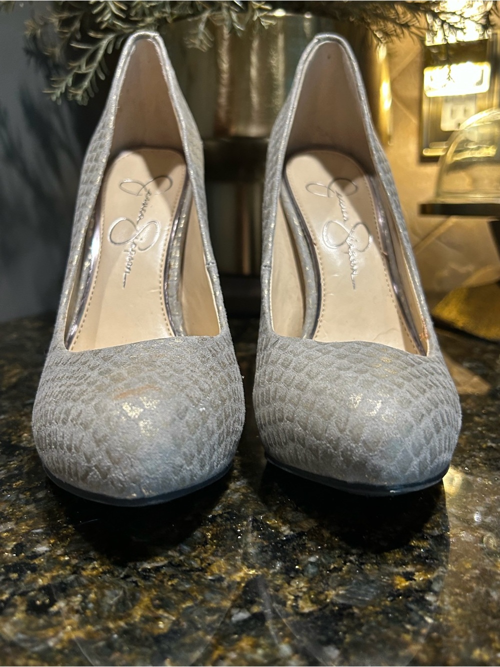 Jessica Simpson Snakeskin Pumps